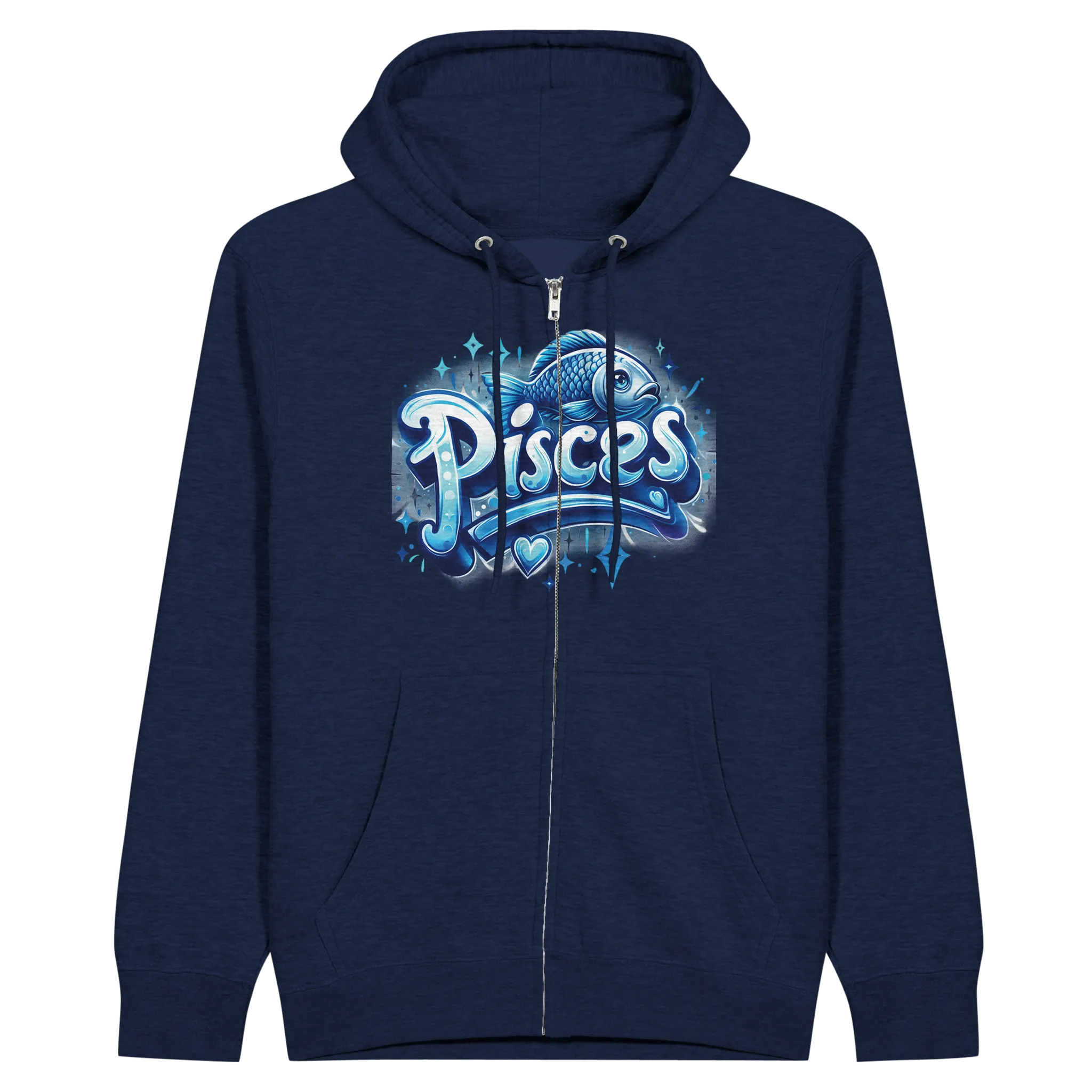 PISCES_ Zodiac Sign/ Premium Unisex Zip Hoodies.