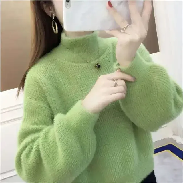Pullover Mink Sweater---Soft as a cloud, stylish as your dreams. 