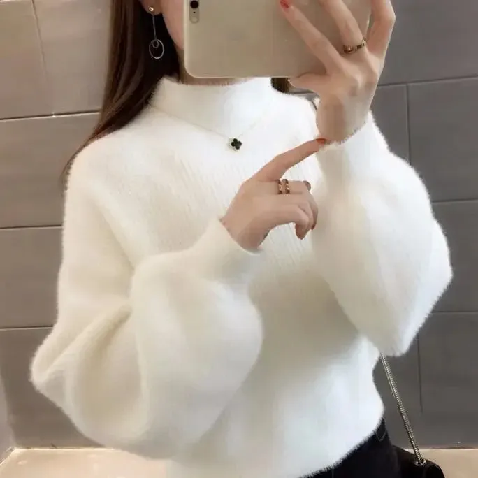 Pullover Mink Sweater---Soft as a cloud, stylish as your dreams. 