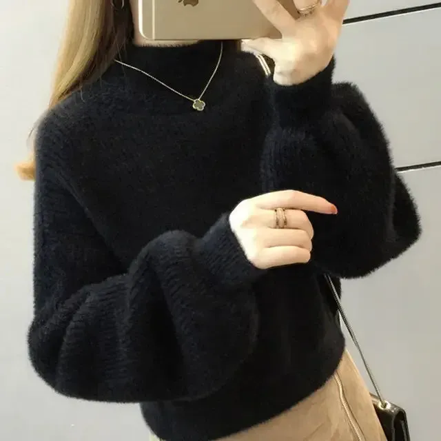 Pullover Mink Sweater---Soft as a cloud, stylish as your dreams. 