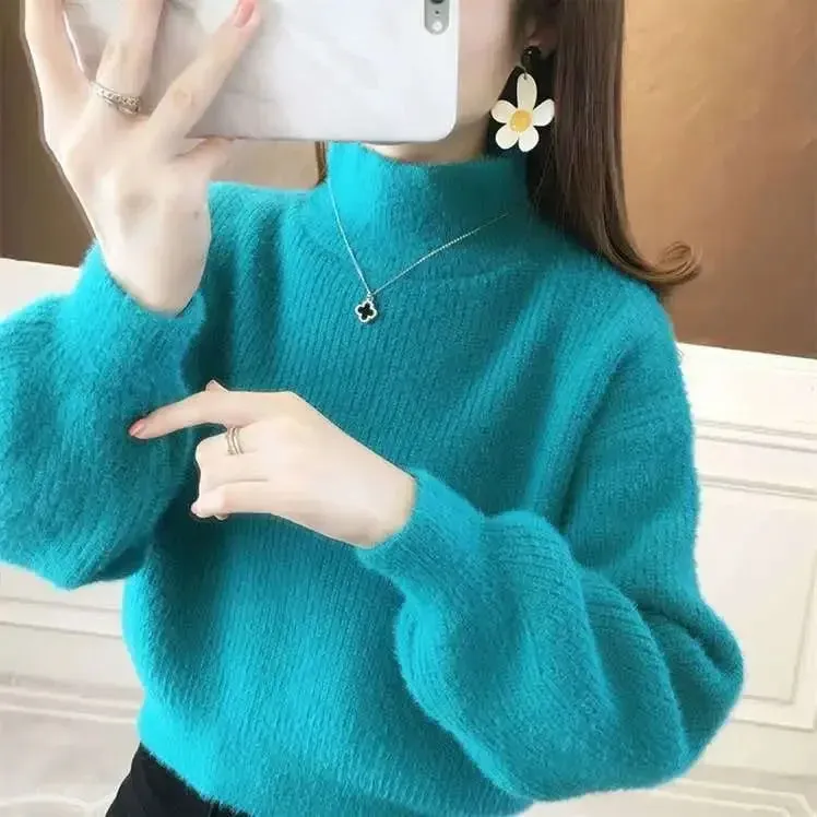 Pullover Mink Sweater---Soft as a cloud, stylish as your dreams. 