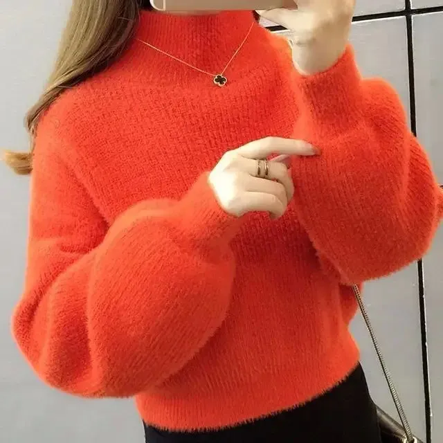 Pullover Mink Sweater---Soft as a cloud, stylish as your dreams. 
