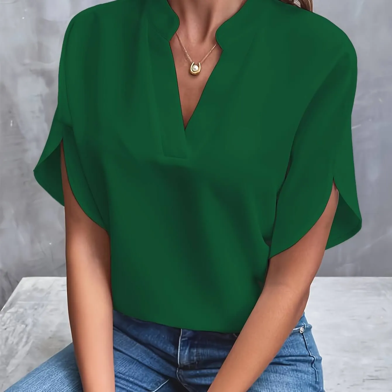 Raizel | Stylish V-Neck Blouse