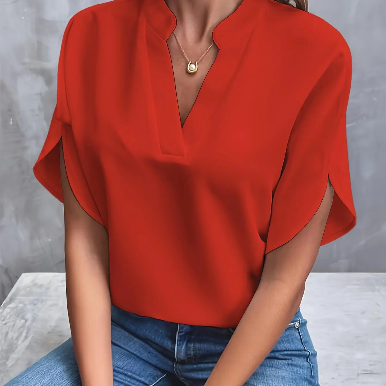 Raizel | Stylish V-Neck Blouse