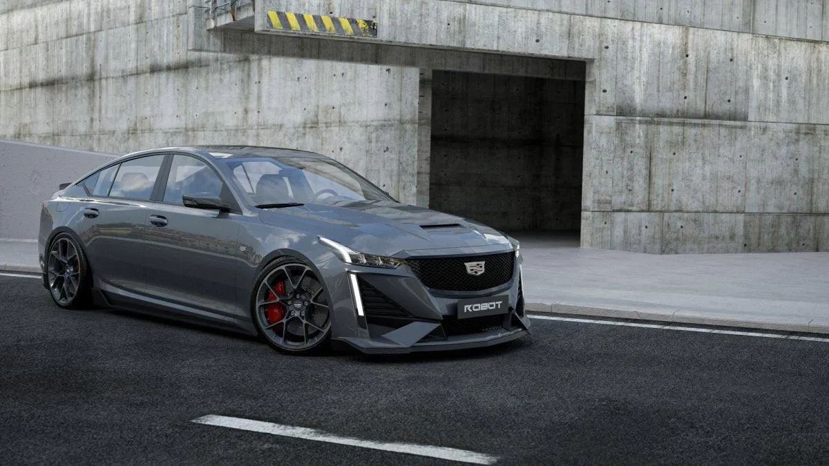 Robot Craftsman PRISM Side Skirts for Cadillac CT5 CT5-V Sport Premium Luxury Base Carbon Fiber/FRP