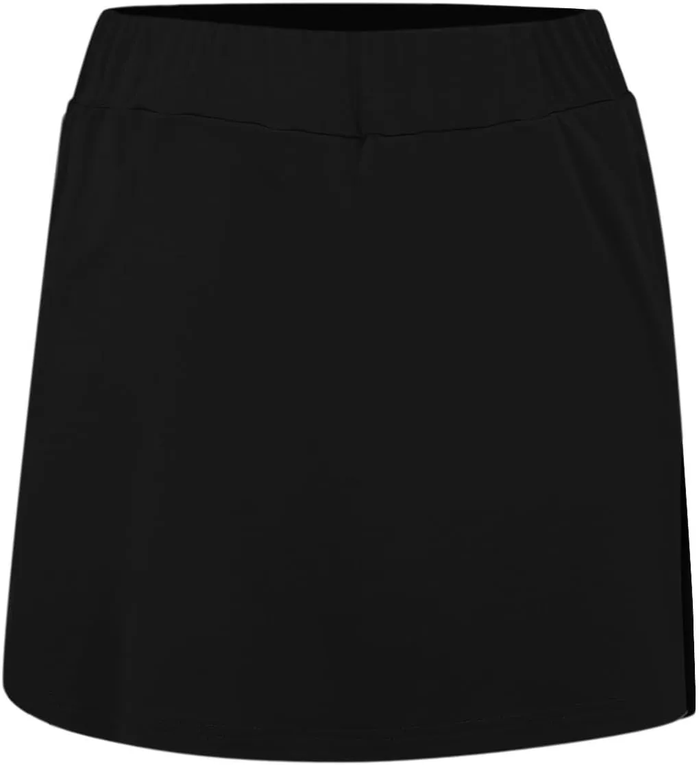 Skorts for Women with Pockets Women's Yoga Skirt High Waist Soft Tummy Control Dressy Casual Athletic Tennis Mini