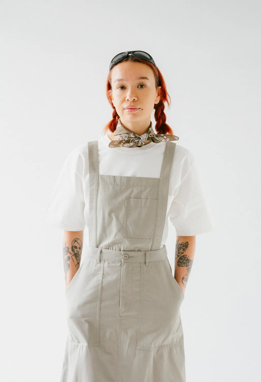 Snow Peak Women's Takibi Light Ripstop Skirt - Light Grey