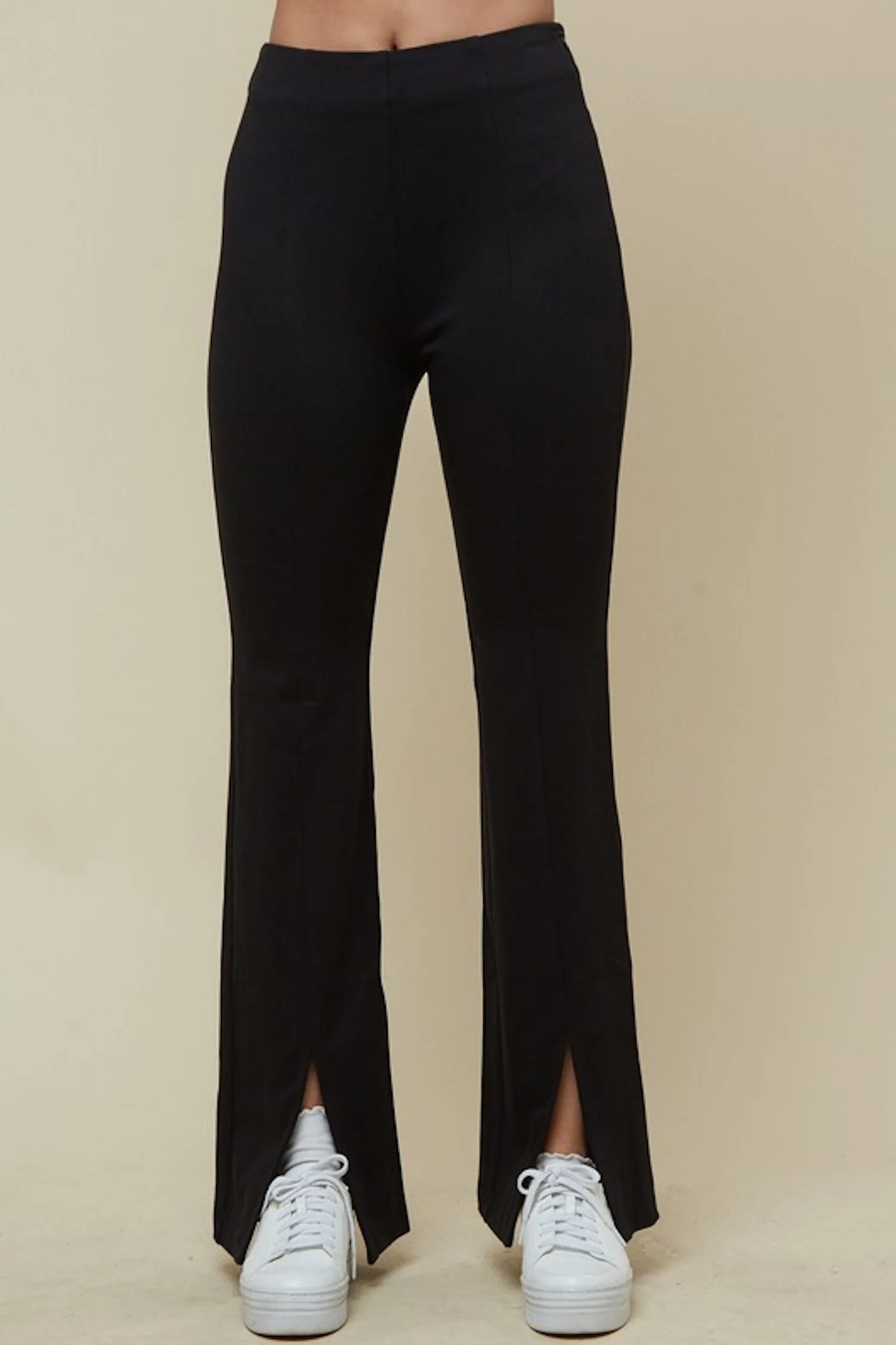 So Slit Pants - Black
