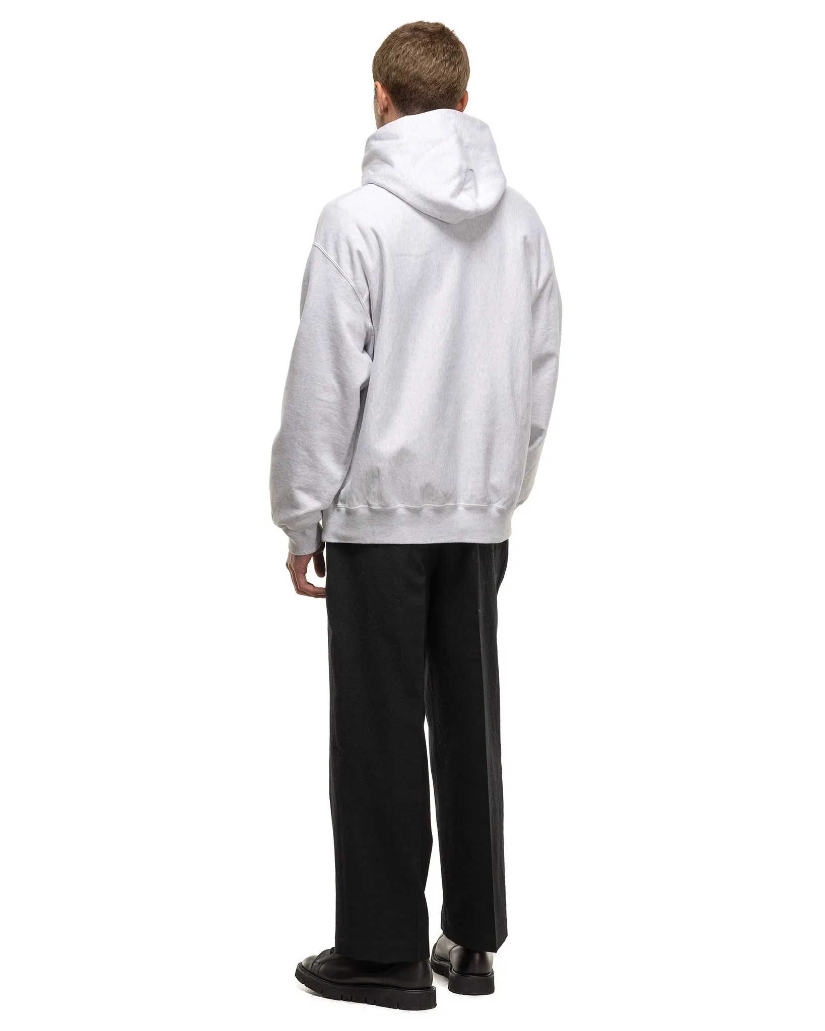 Soft & Hard Sweat Hoodie P/O Big Heather White