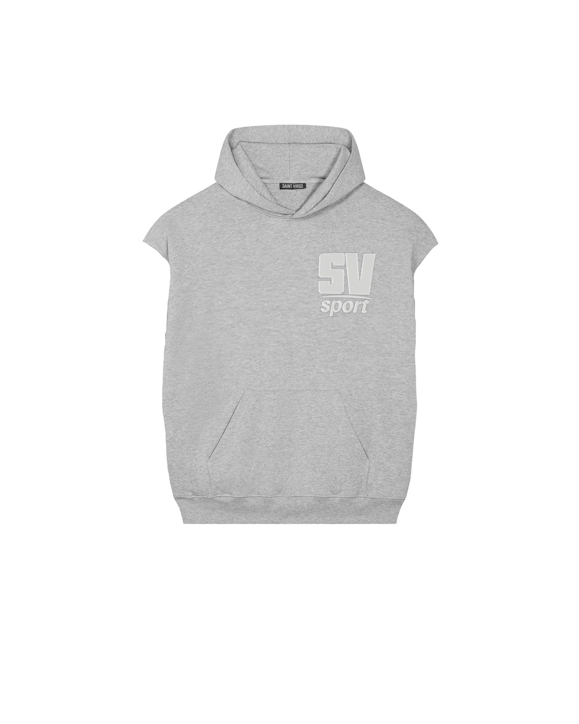 SPORT LEGACY | Grey Cut Off Hoodie