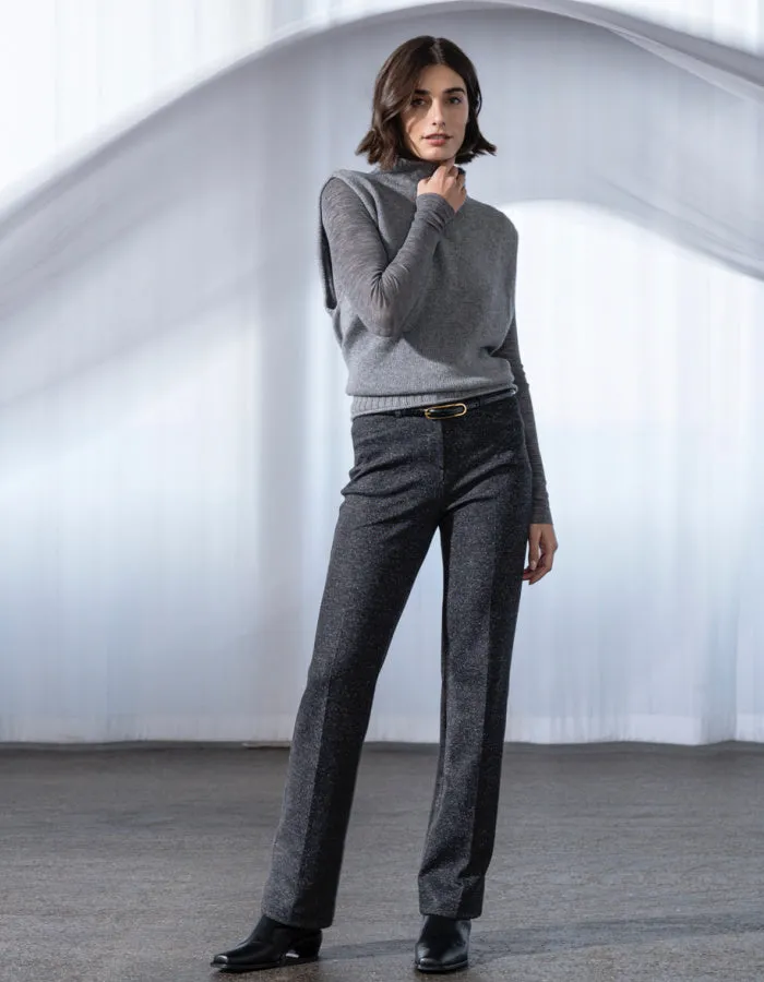 Stehmann Editta Pant in Anthracite Tweed
