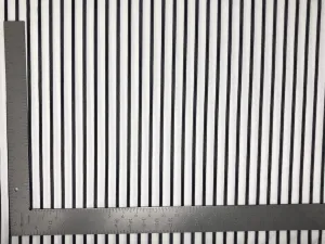 Techno Crepe Knit Vertical Triple Stripes Print Fabric