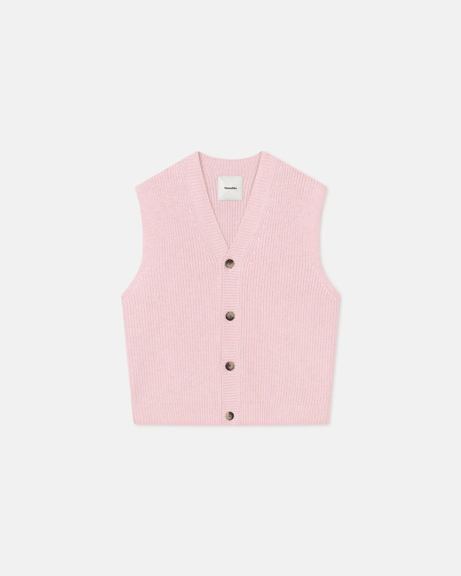 Terence - Cashmere-Blend Vest - Light Pink