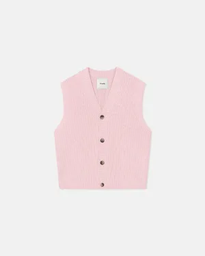 Terence - Cashmere-Blend Vest - Light Pink
