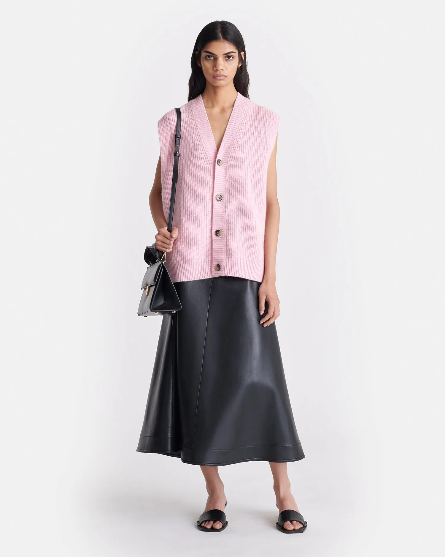 Terence - Cashmere-Blend Vest - Light Pink