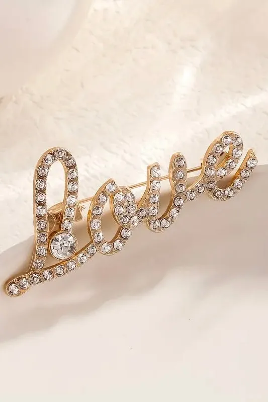 Tres Chic Love Broach