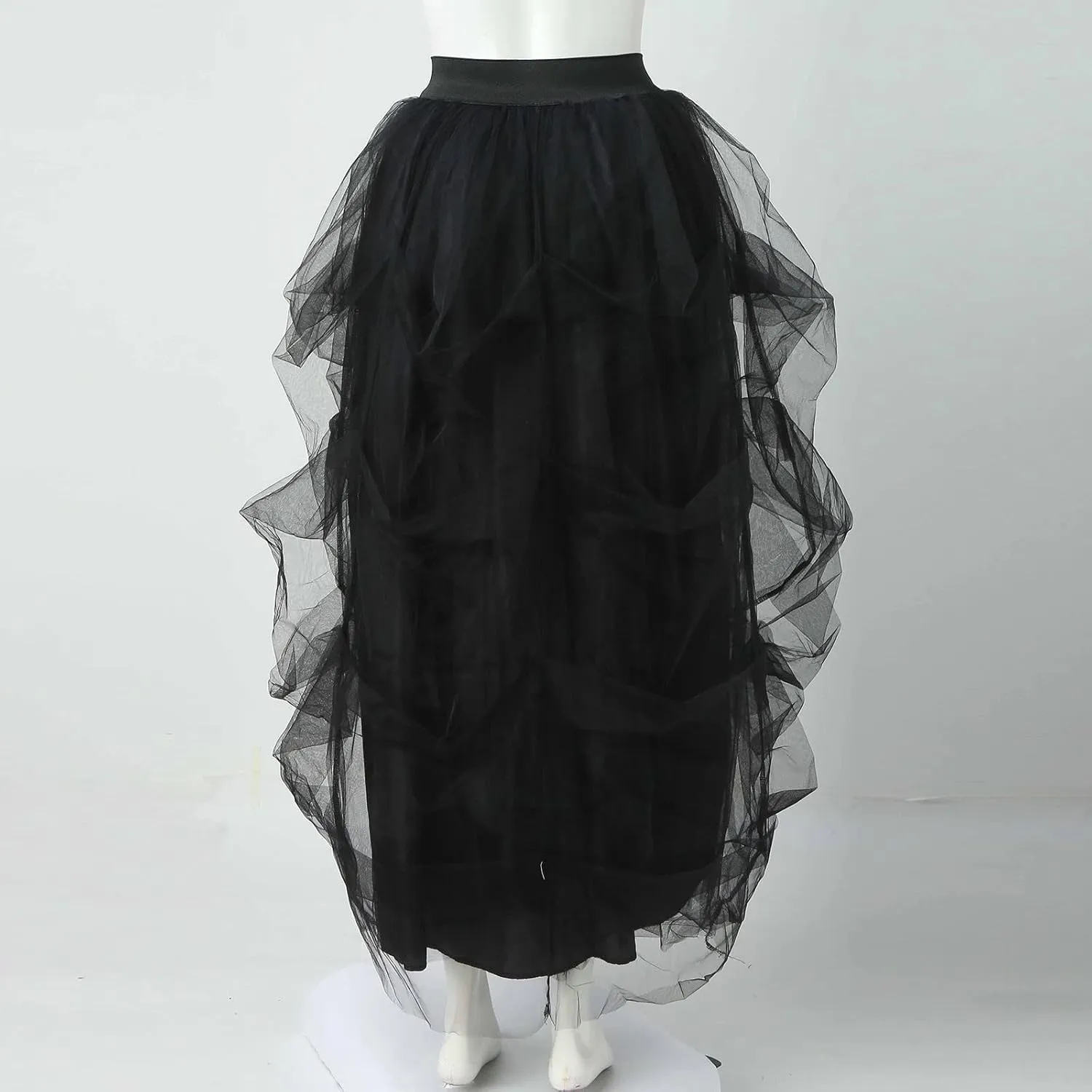 Women's Party High Waist Elastic Belt Casual Skirt for Women Party Night Poncho Women's Skirt Bubble Skirt Fringe