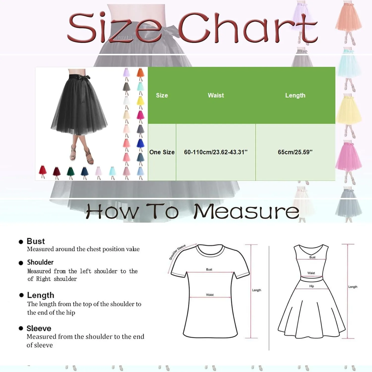 Women's Skirt Tutu Adult Lolita Short Petticoat Midi Skirt for Dressy Occasions Girls Teens 80s Tutu
