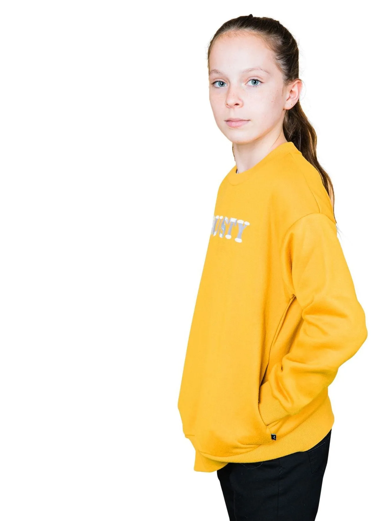 Zepp Crew Neck Fleece Girls - Inca Gold