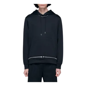 Zip Away Hoodie Black